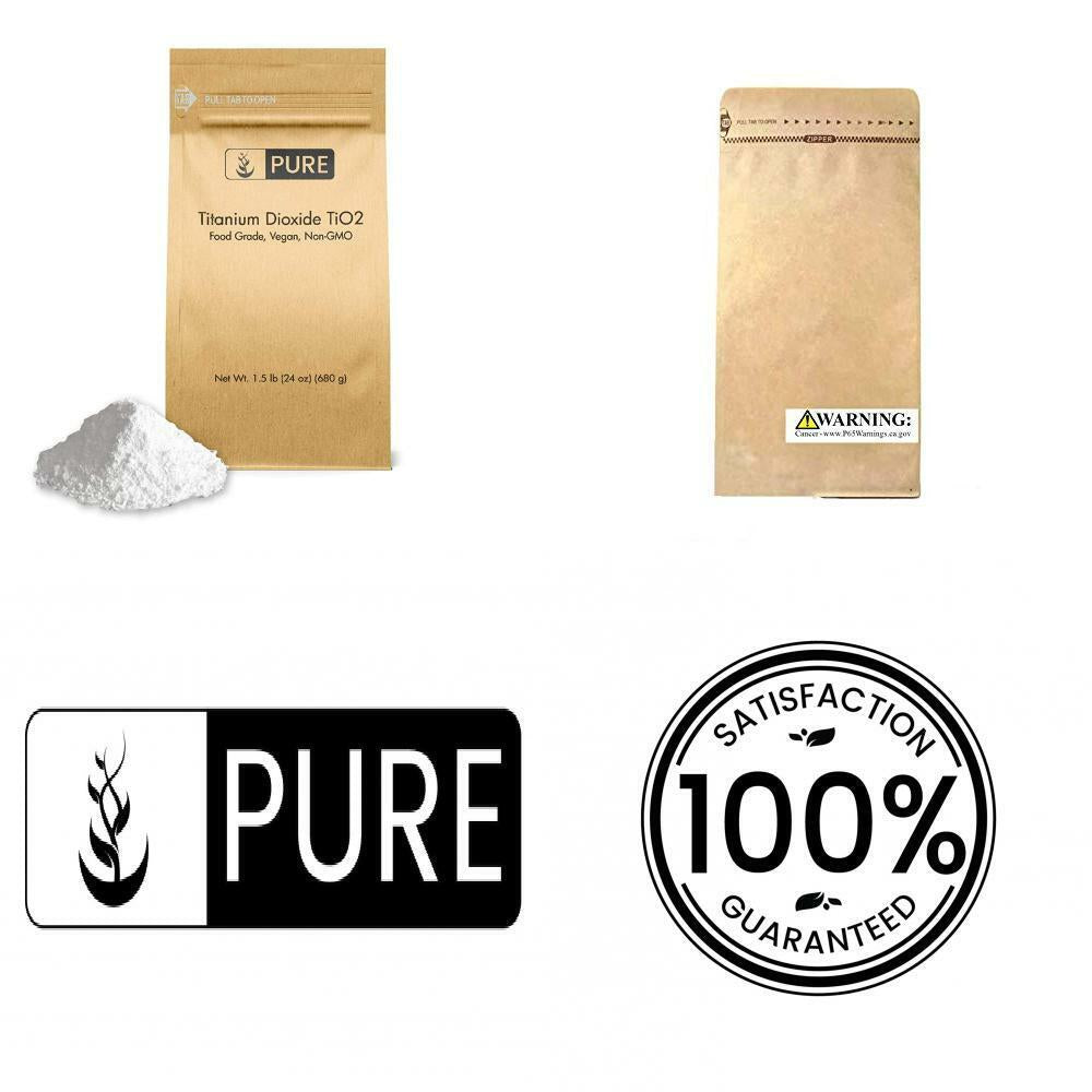 Titanium Dioxide Tio2 (1.5 Lb.) by Pure Organic Ingredients, Eco-Friendly..