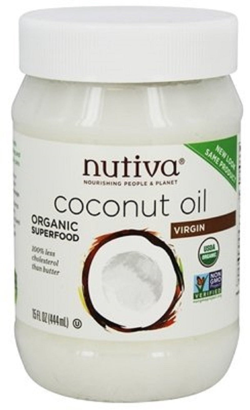 Organic Coconut Oil, Cold-Pressed, Unrefined Cooking Oil, Natural Hair Oil, Skin Oil, Massage Oil, USDA Organic, Extra Virgin Coconut Oil (Aceite De Coco) 15 Fl Oz (Pack of 2)